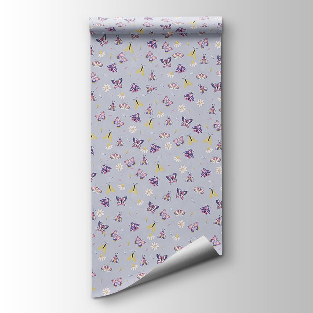 Mariposas y flores pequeñas — vista del producto
