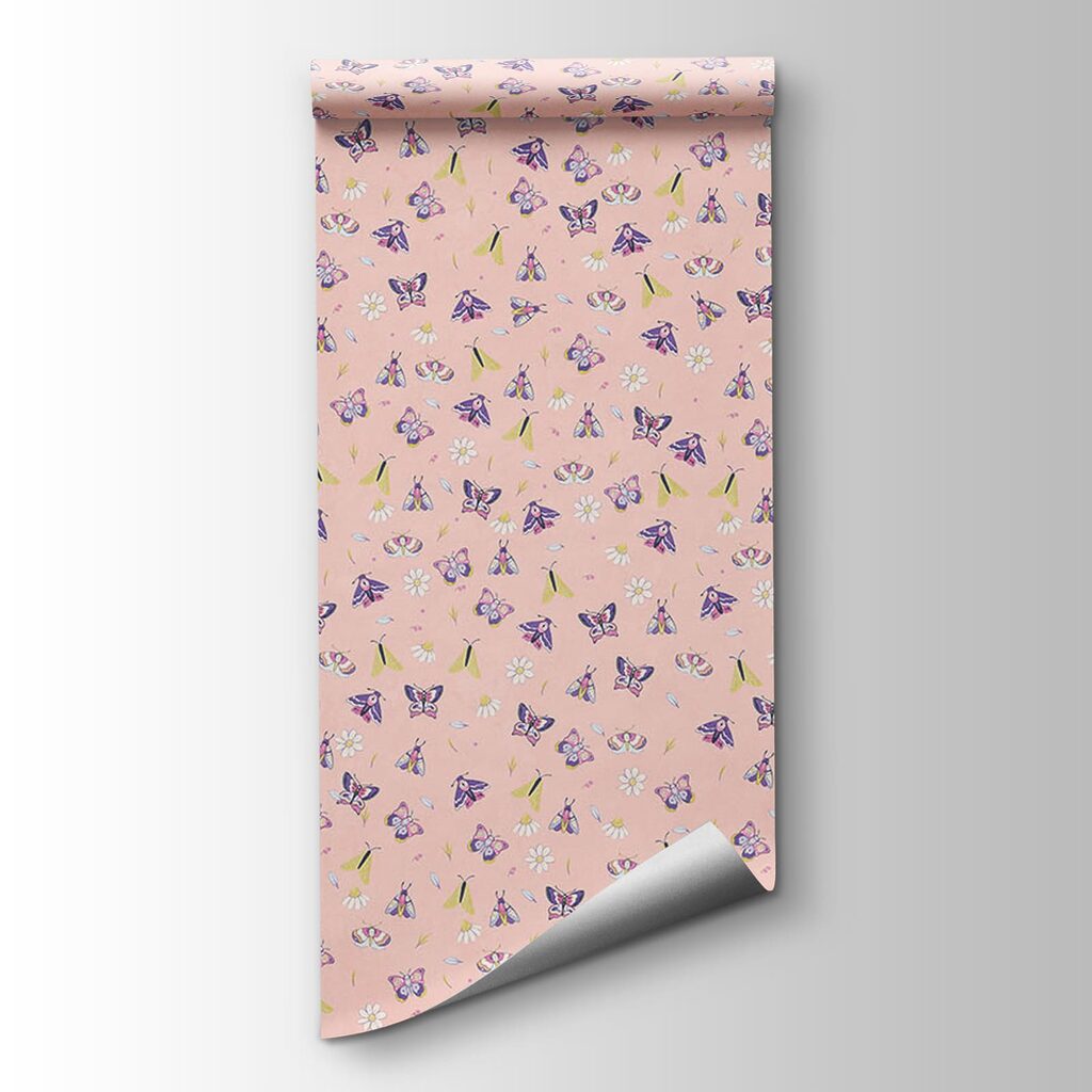 Mariposas y flores pequeñas — vista del producto