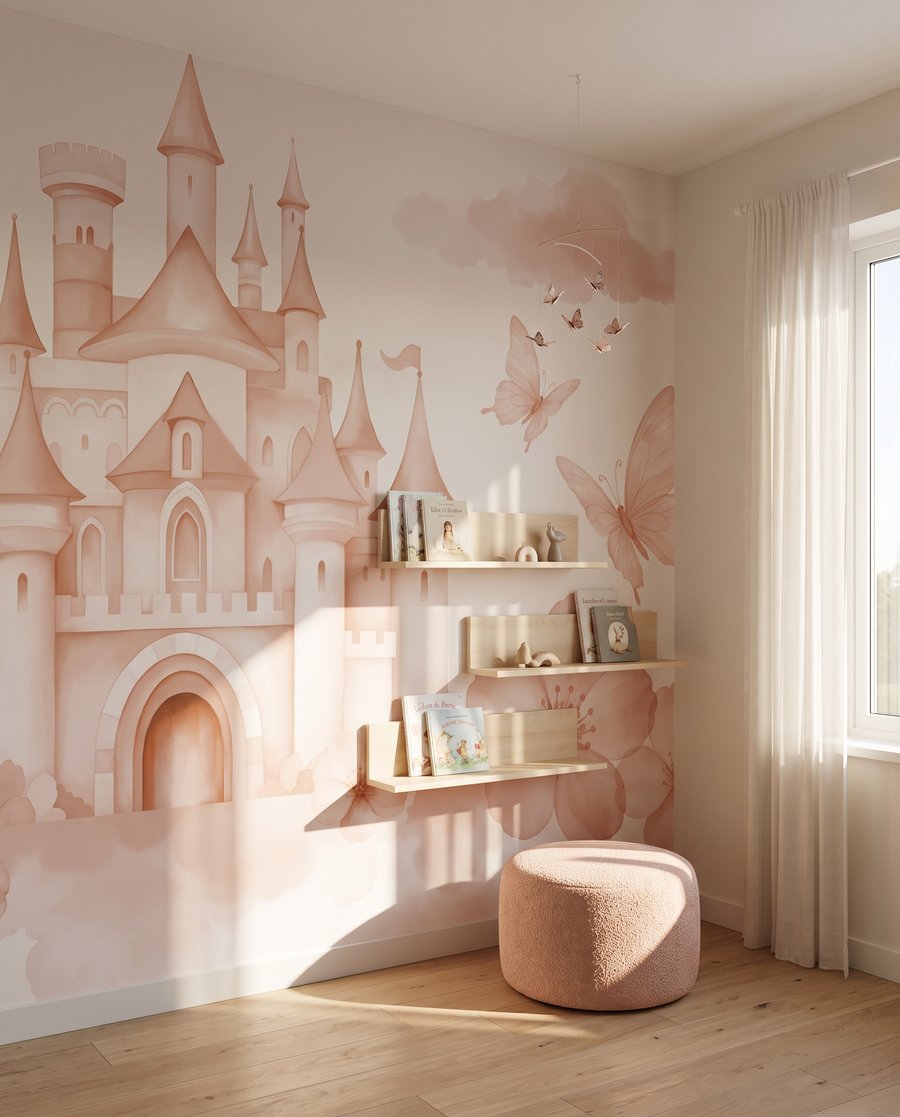 Castillo entre nubes floridas — interior 2
