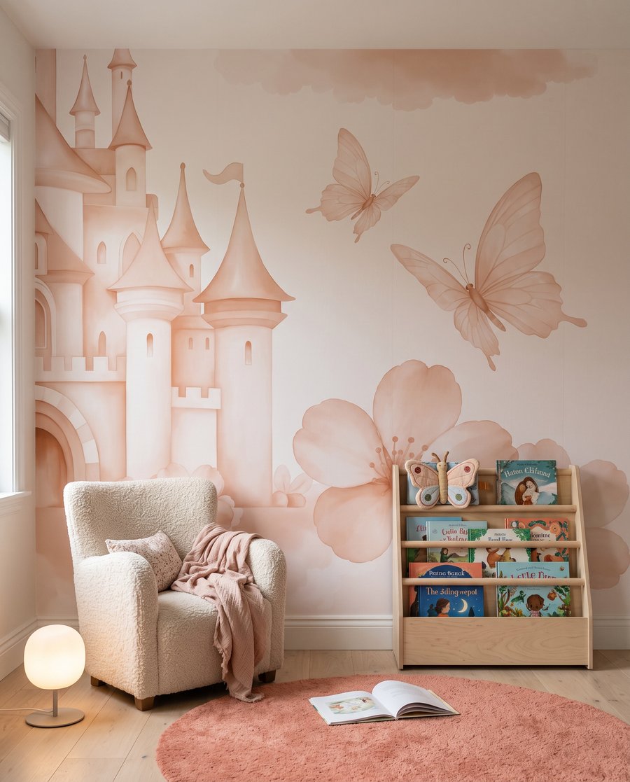 Castillo entre nubes floridas — interior 4