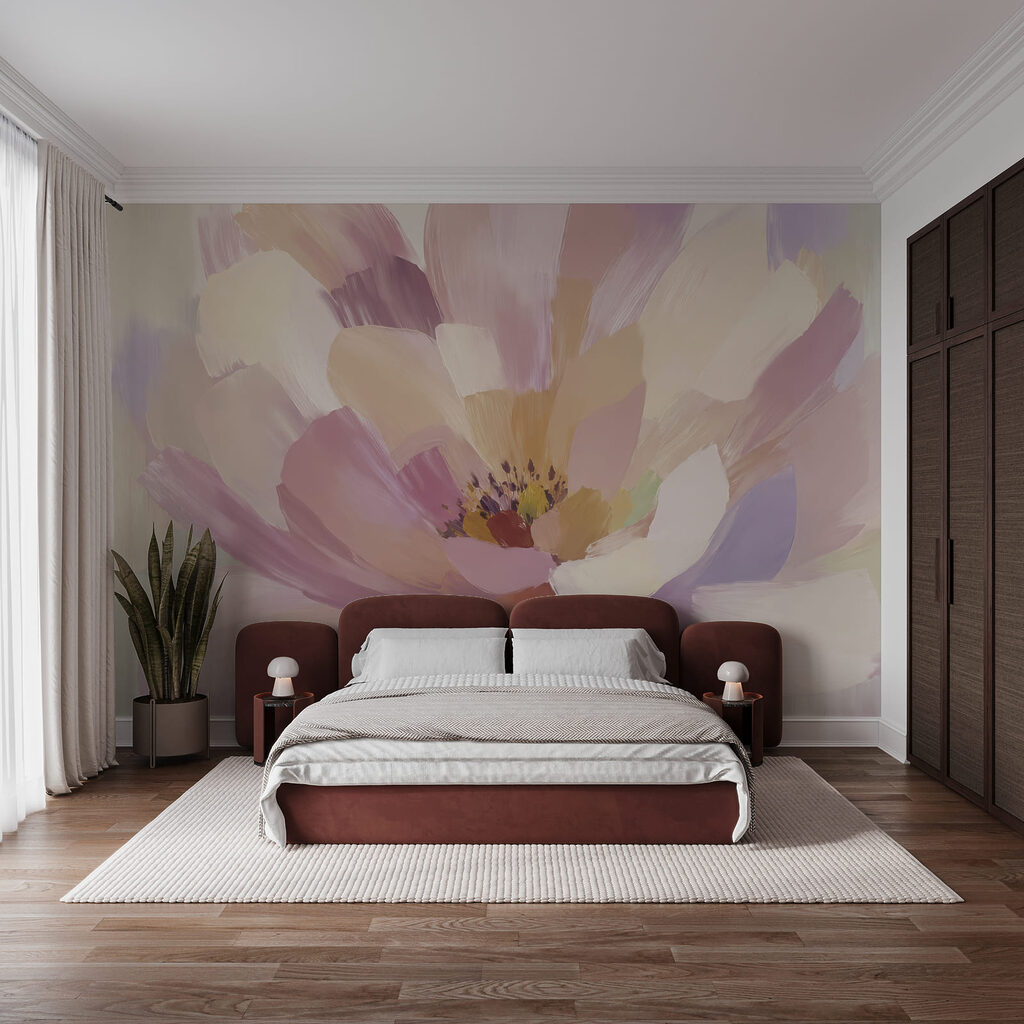 Flor en pinceladas amplias — interior 2