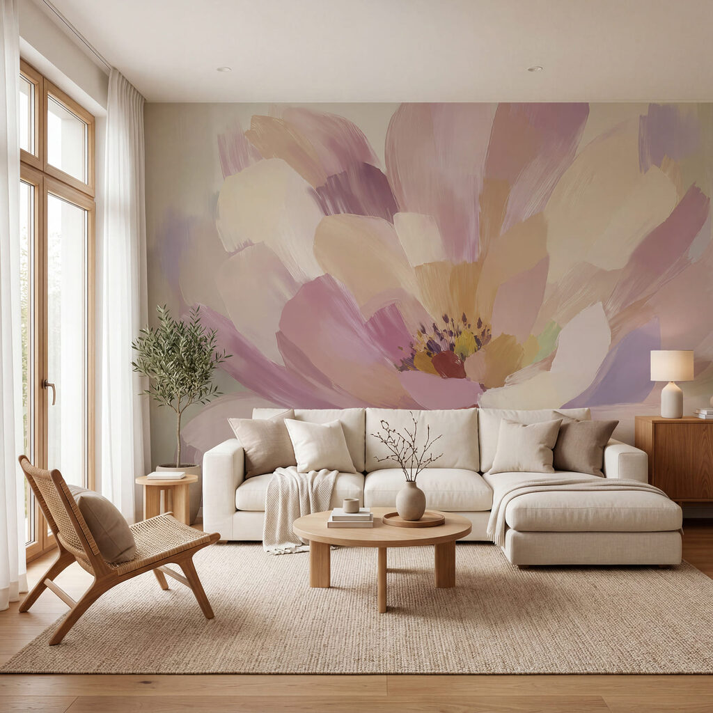 Flor en pinceladas amplias — interior 3