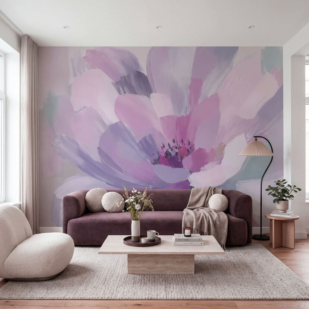 Flor en pinceladas amplias — interior 2