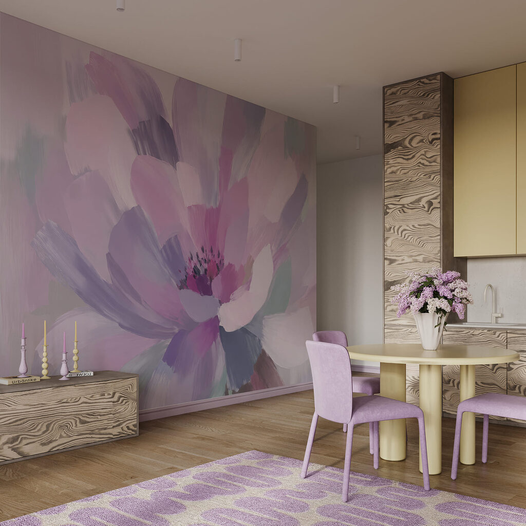 Flor en pinceladas amplias — interior 3