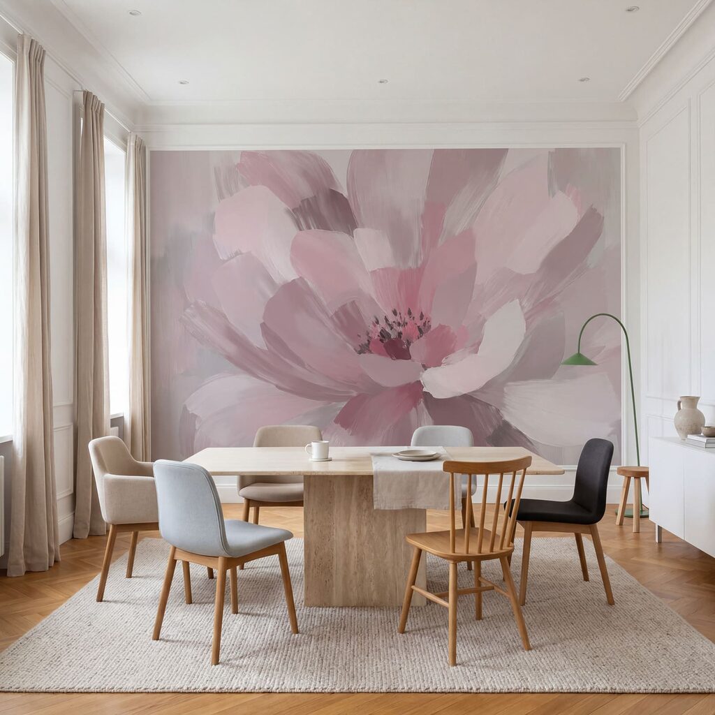 Flor en pinceladas amplias — interior 1