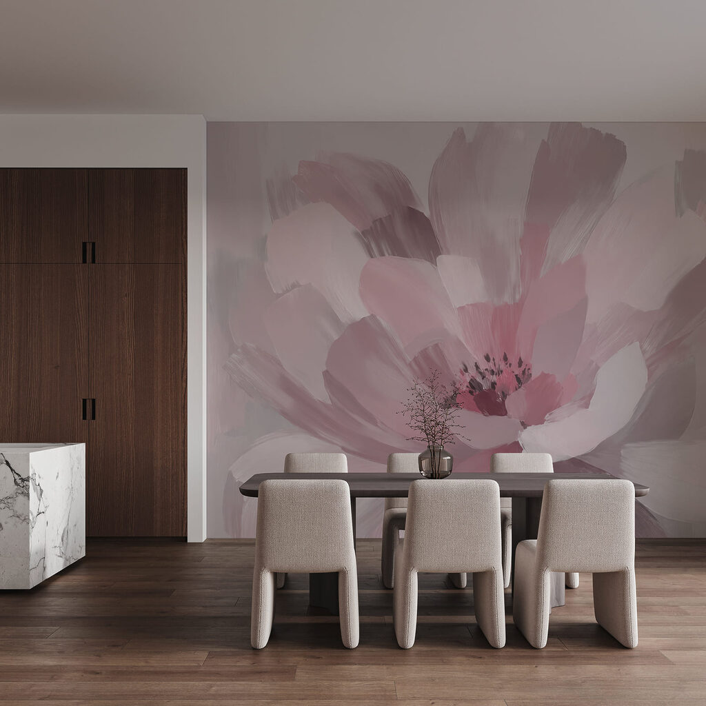 Flor en pinceladas amplias — interior 2