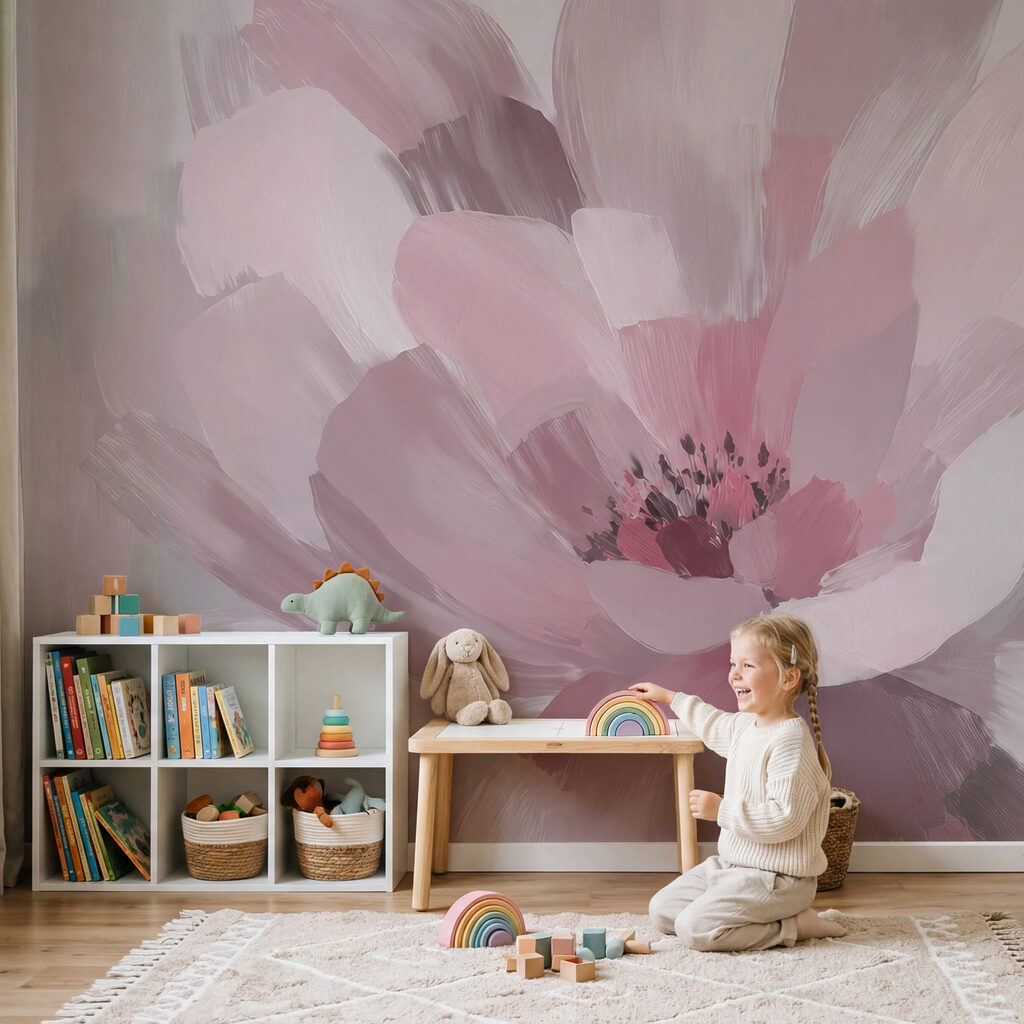 Flor en pinceladas amplias — interior 3