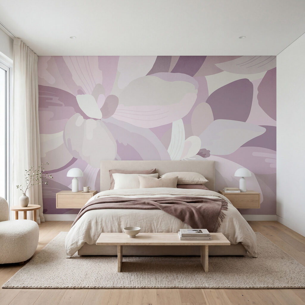 Flores superpuestas en pastel — interior 1