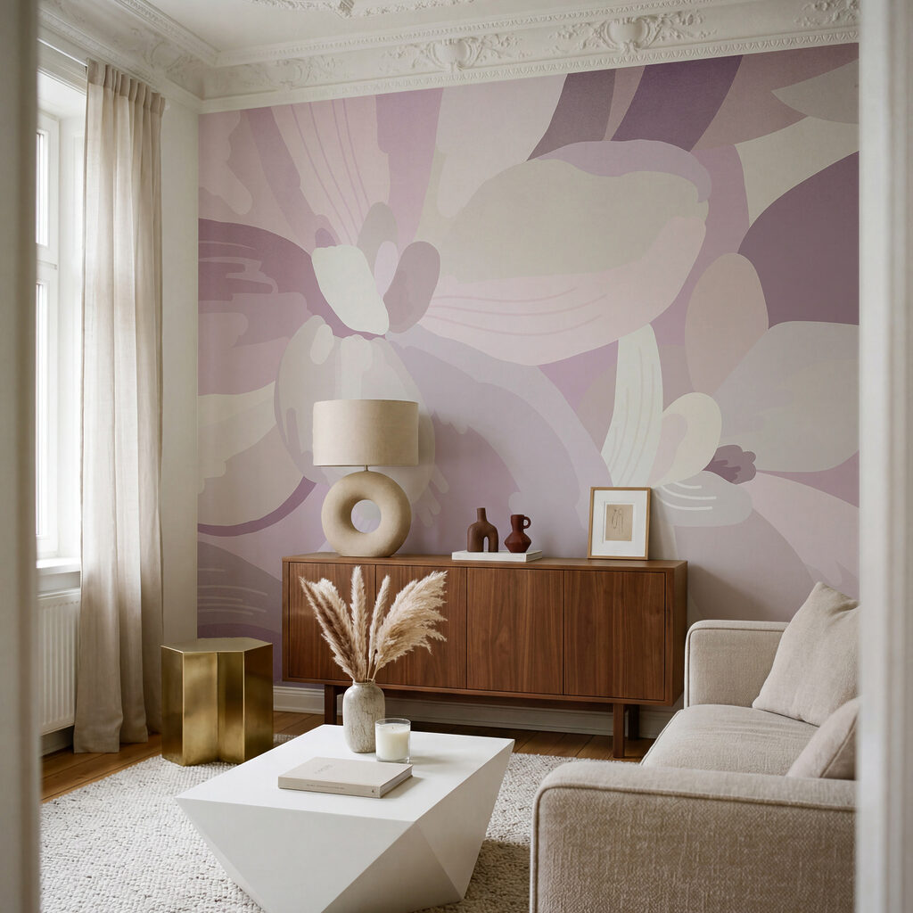 Flores superpuestas en pastel — interior 2
