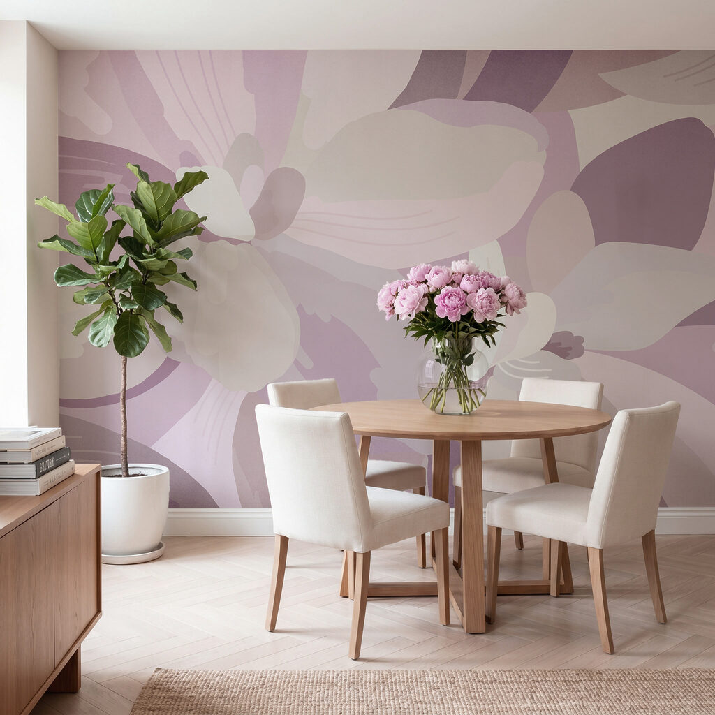 Flores superpuestas en pastel — interior 3