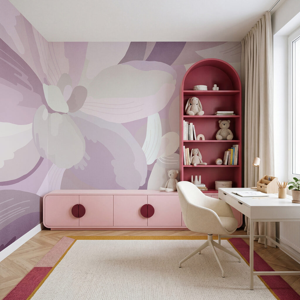 Flores superpuestas en pastel — interior 4