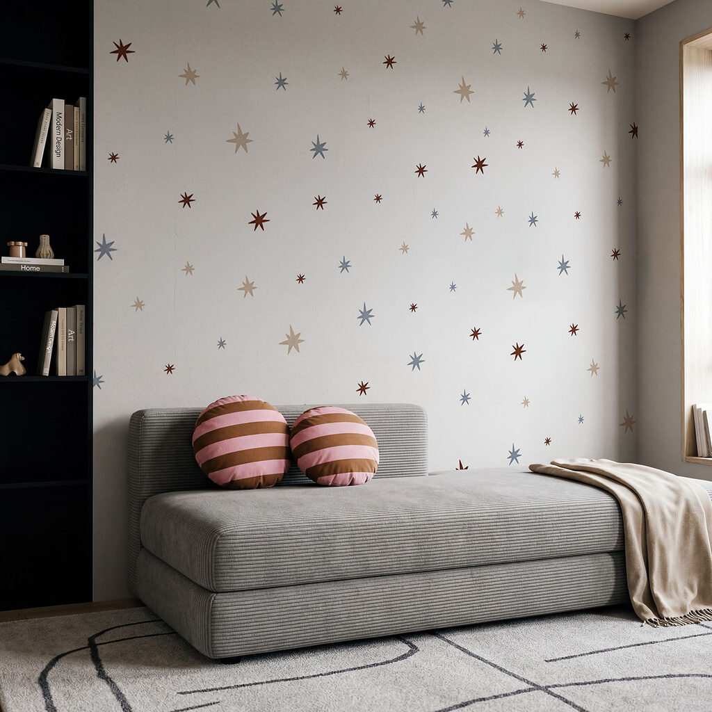 Estrellitas en cielo claro en un interior