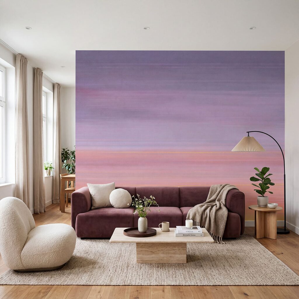 Crepúsculo suave en un interior