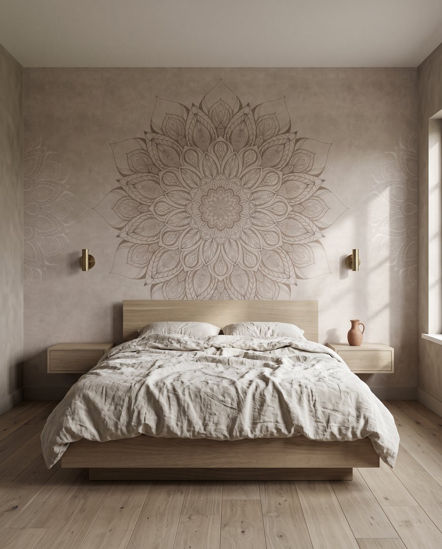 Mandala floral envejecido — interior 2