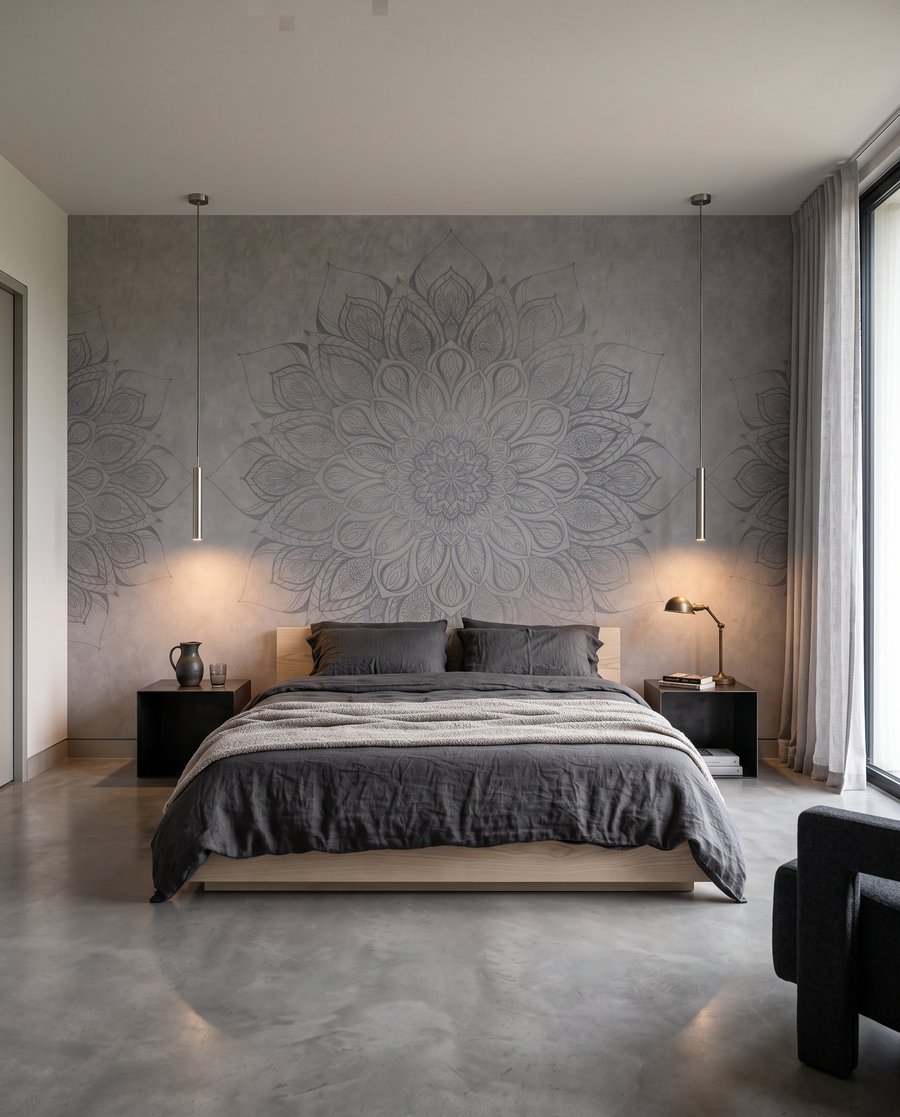 Mandala floral envejecido — interior 2