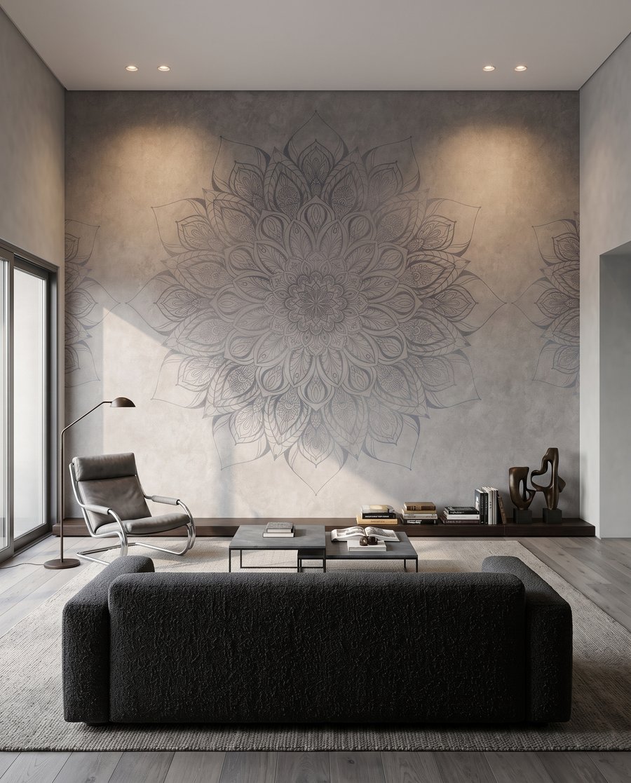 Mandala floral envejecido — interior 3