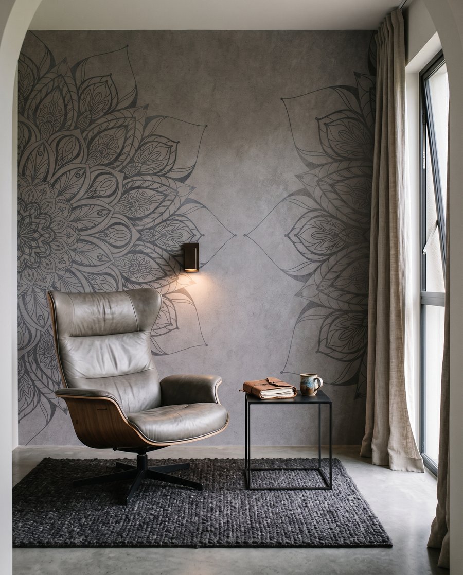 Mandala floral envejecido — interior 4