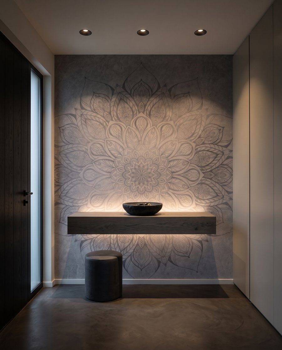 Mandala floral envejecido — interior 5
