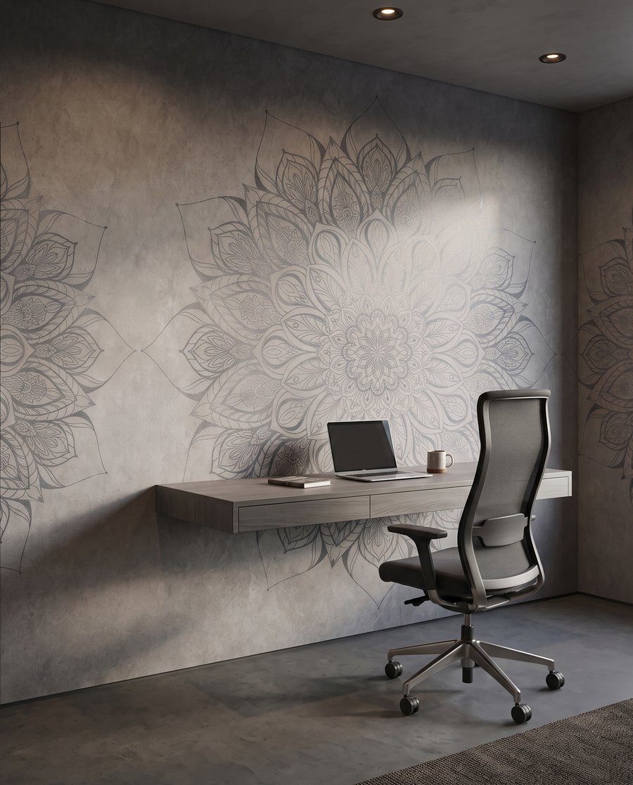 Mandala floral envejecido — interior 6