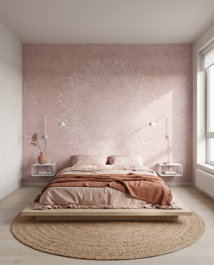 Mandala floral envejecido — interior 1