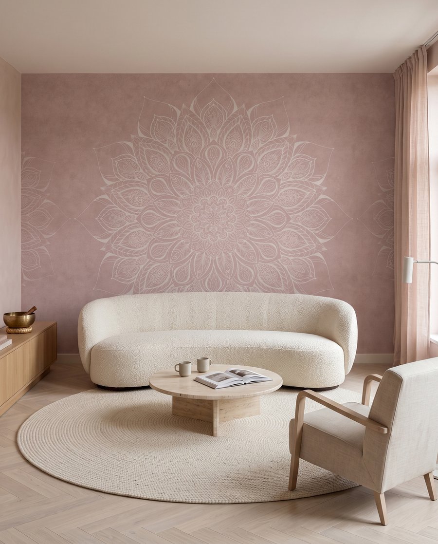 Mandala floral envejecido — interior 3