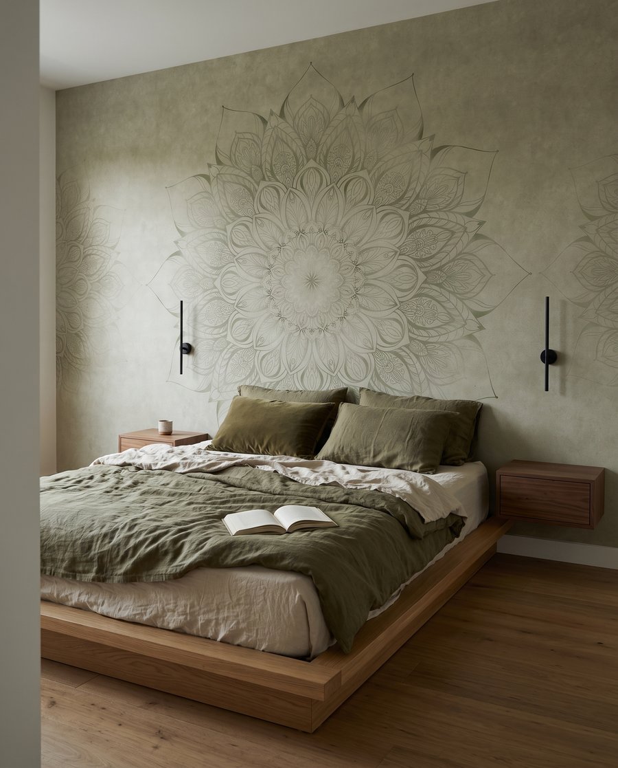Mandala floral envejecido — interior 2