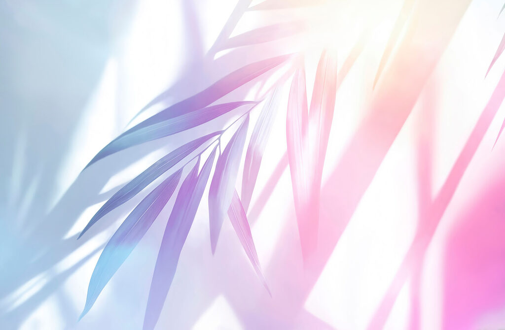 Palmeras en franjas diagonales — diseño completo