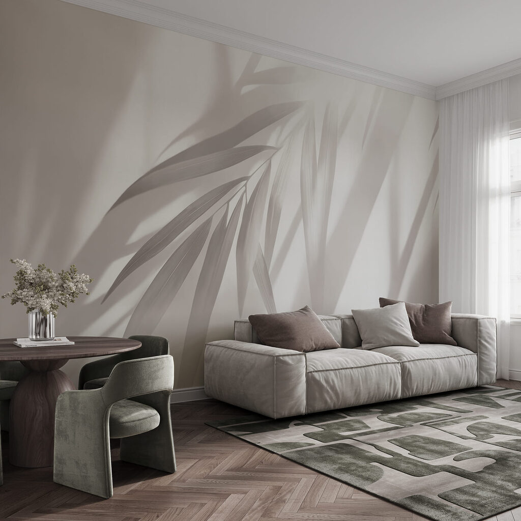 Palmeras en franjas diagonales — interior 1