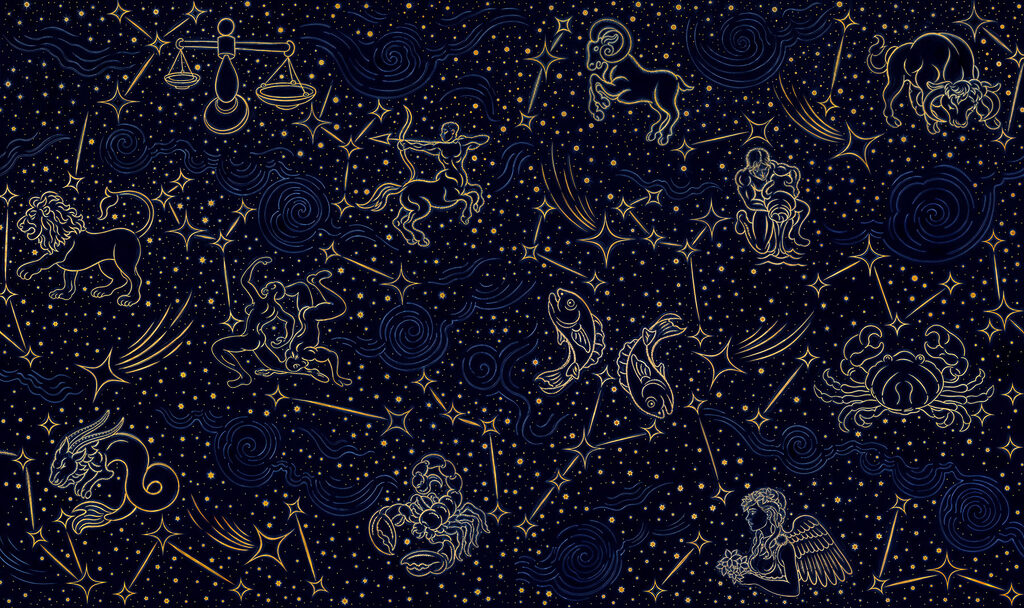 Noche de constelaciones — diseño completo