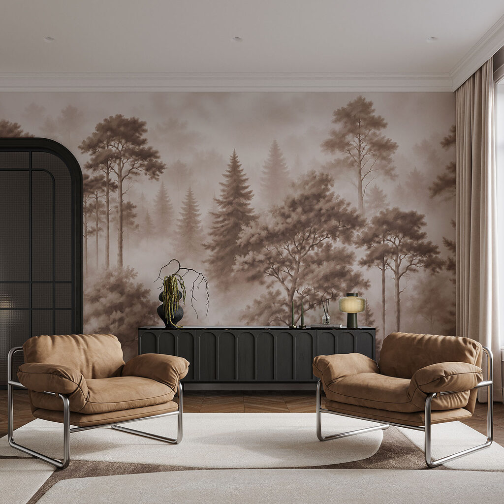 Coníferas entre la niebla — interior 2