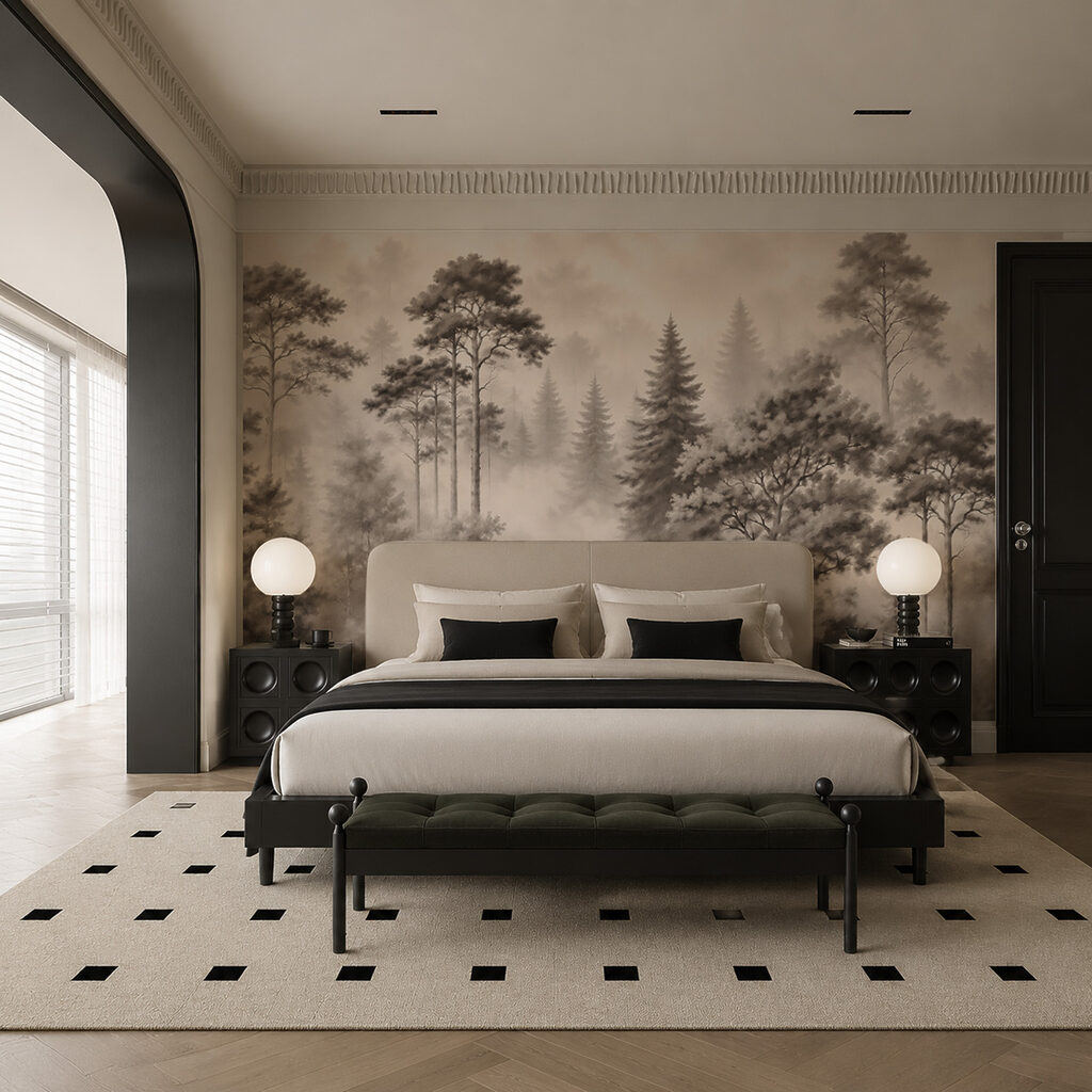 Coníferas entre la niebla — interior 2