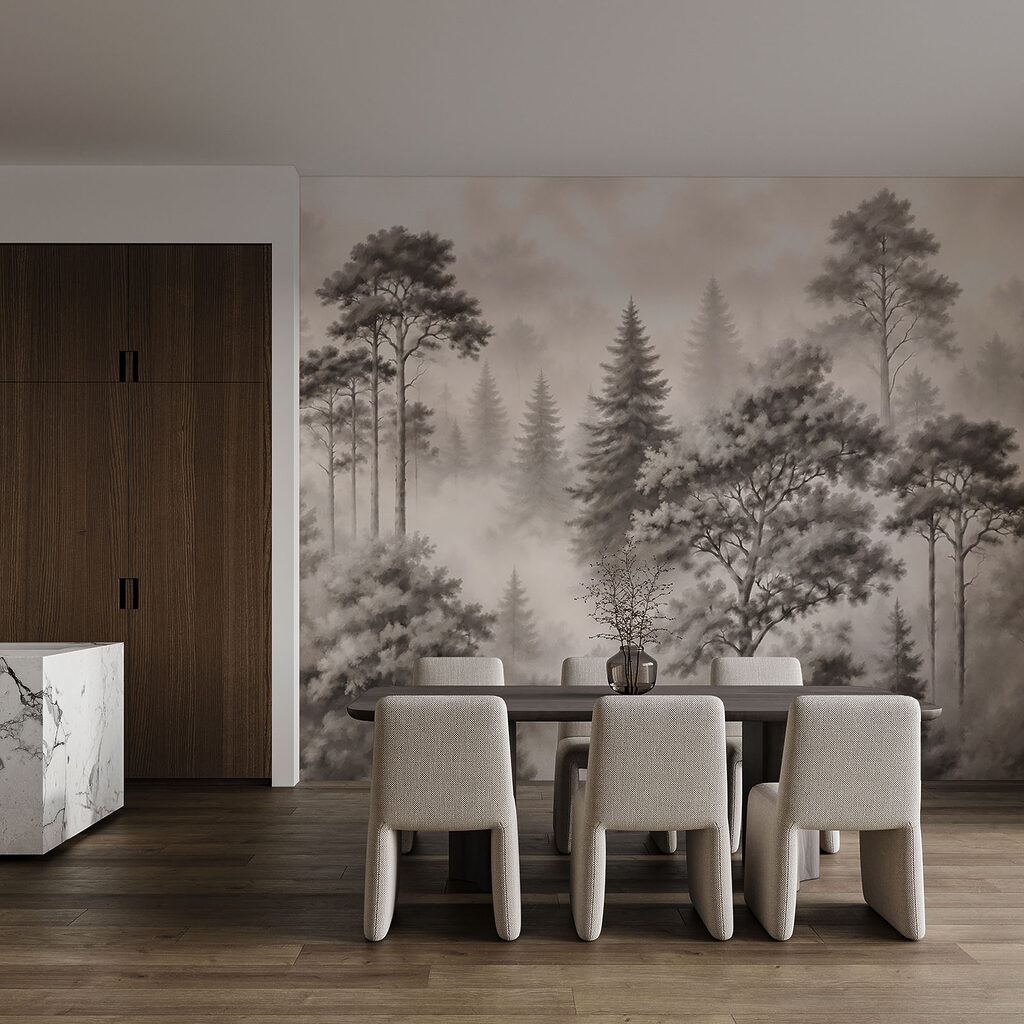 Coníferas entre la niebla — interior 3