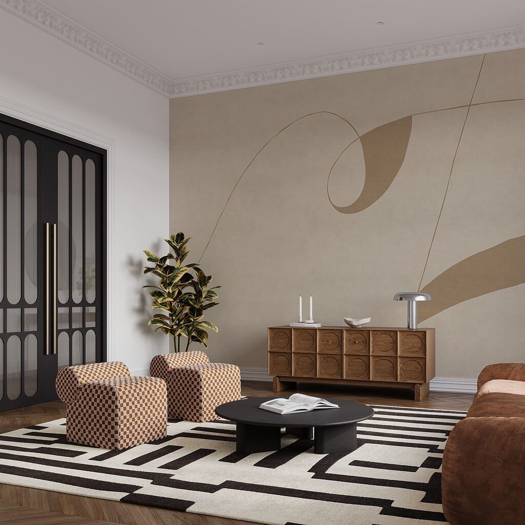 Líneas sueltas con formas — interior 3