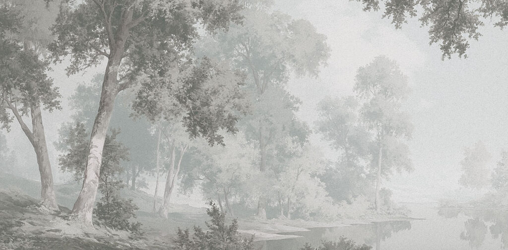 Bosque junto al río — diseño completo