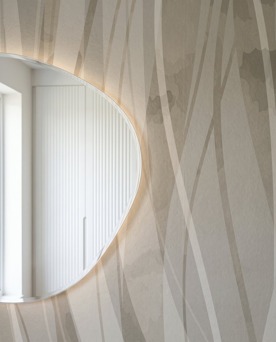 Cintas largas superpuestas — detalle