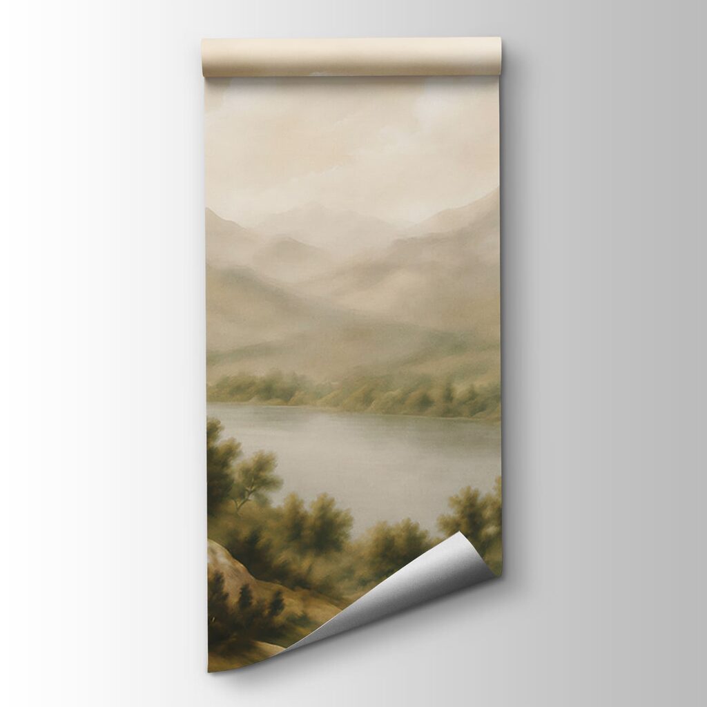 Lago entre cipreses — vista del producto