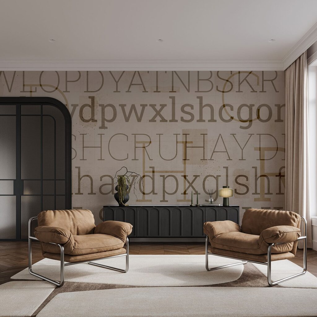 Letras sobre capas desgastadas — interior 3