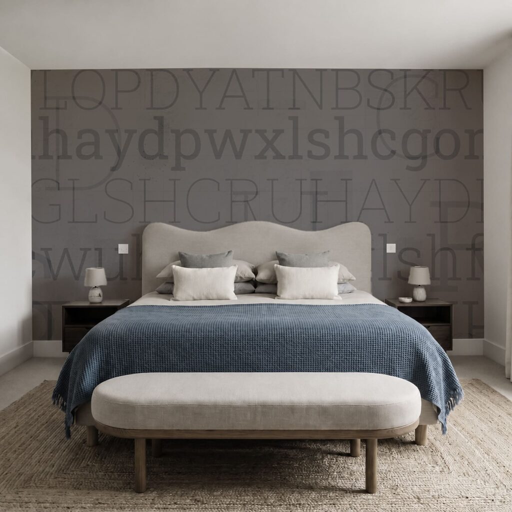 Letras sobre capas desgastadas — interior 1