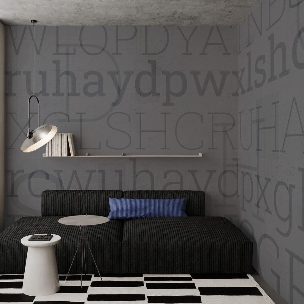 Letras sobre capas desgastadas — interior 2