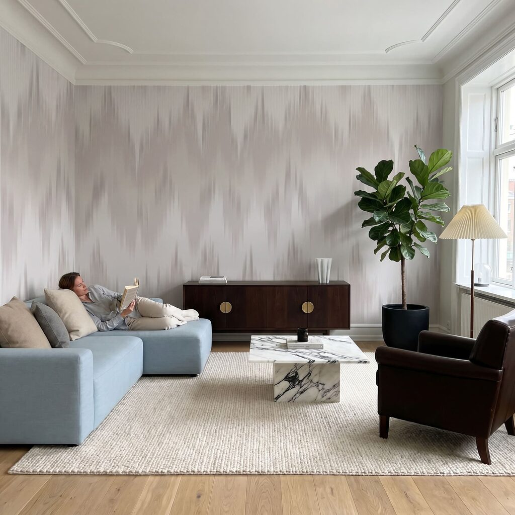 Zigzag suave de pintura — interior 2