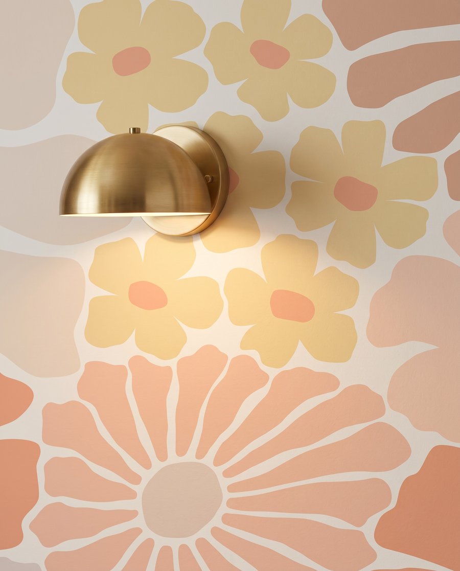 Flores recortadas de color — detalle