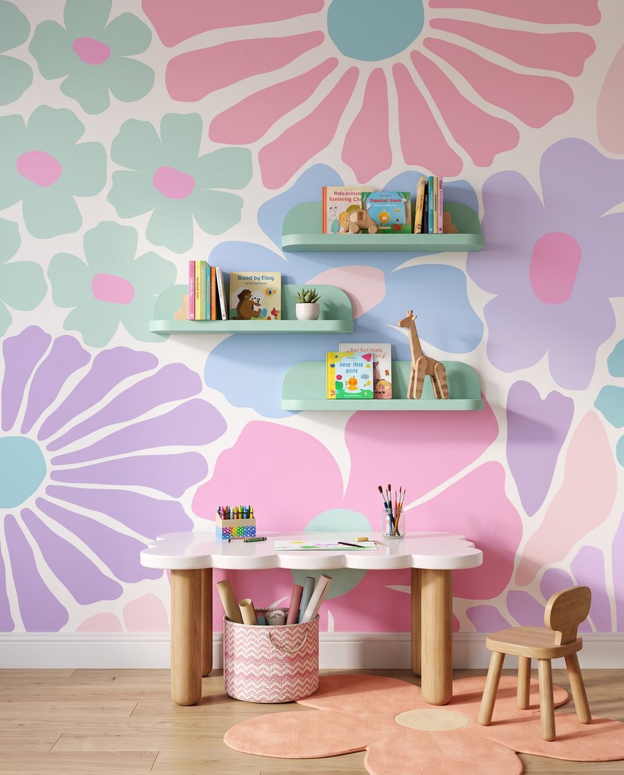 Flores recortadas de color — interior 3