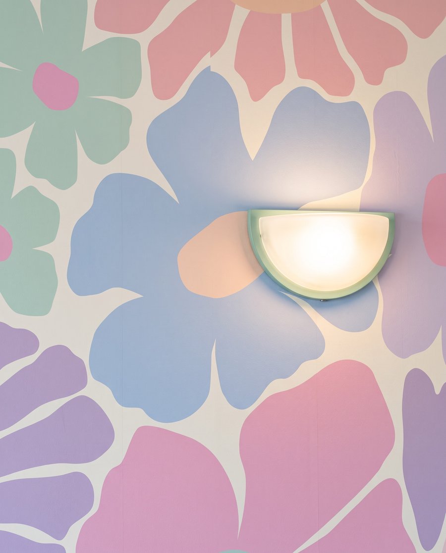 Flores recortadas de color — detalle
