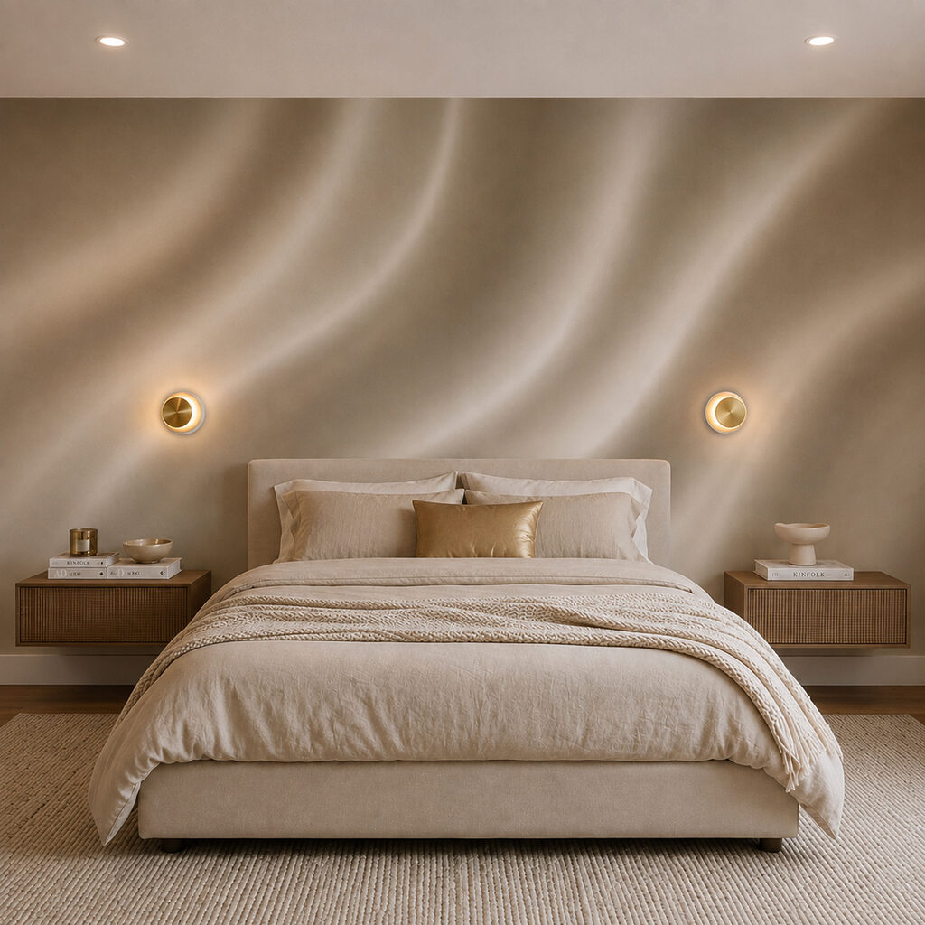 Pliegues suaves con luz — interior 2