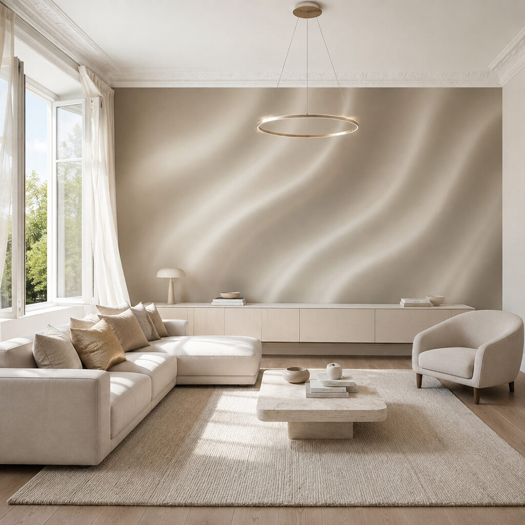 Pliegues suaves con luz — interior 3