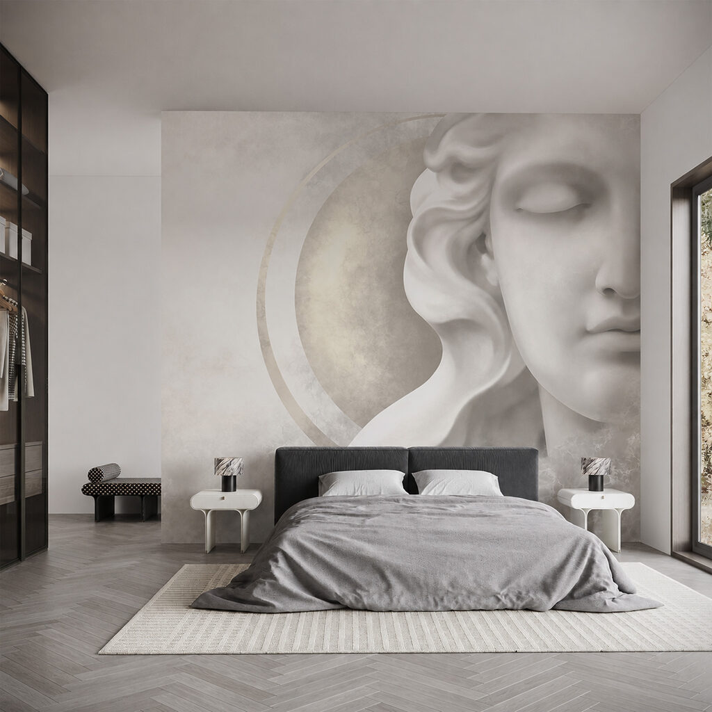 Rostro clásico y dorado — interior 1