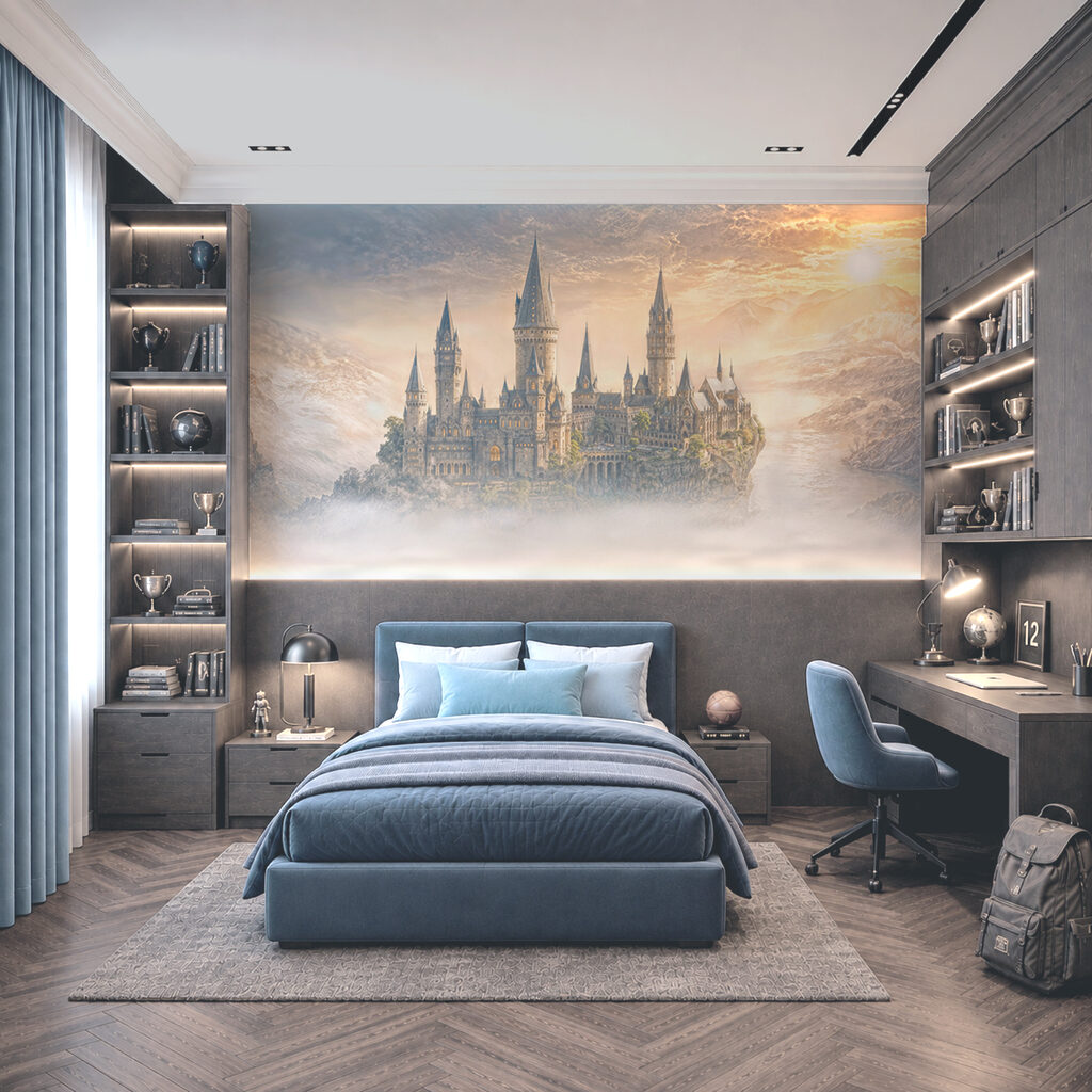 Castillo sobre la niebla — interior 2