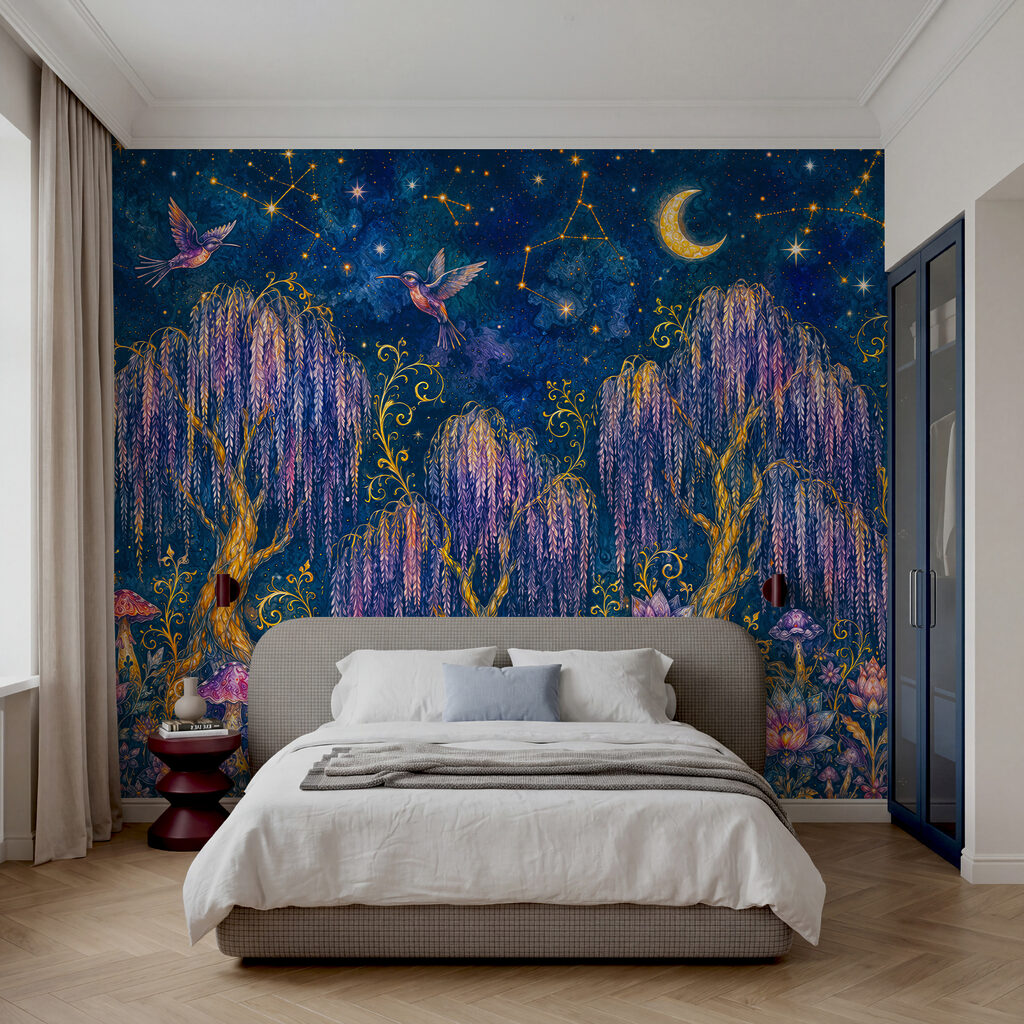 Jardín nocturno con luna — interior 2