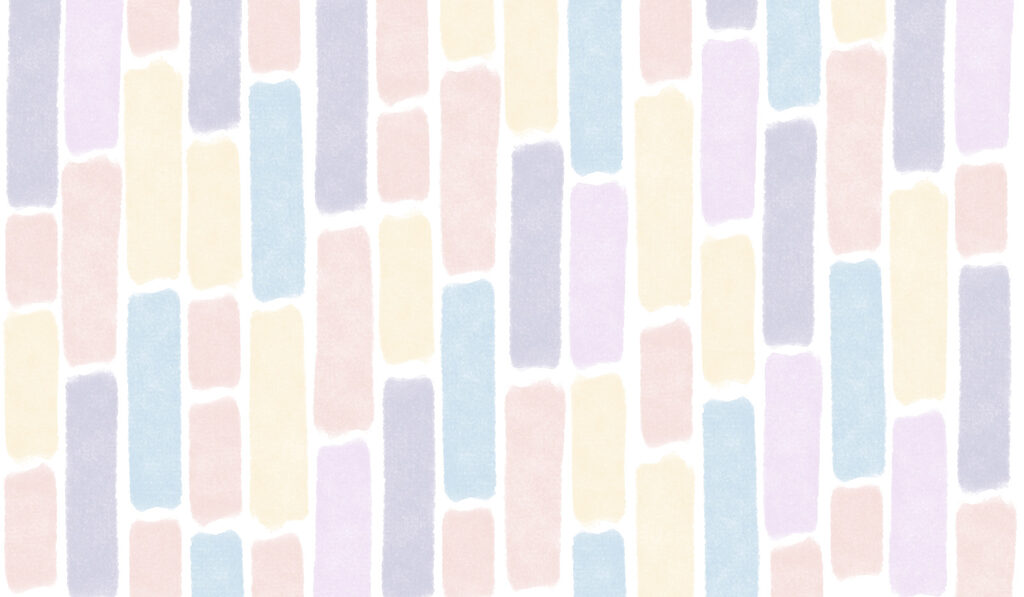 Bloques pastel en fila — diseño completo
