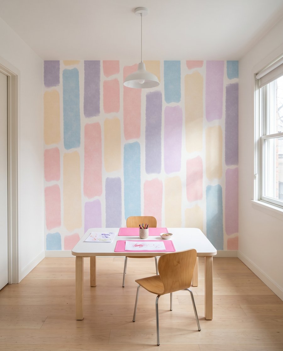 Bloques pastel en fila — interior 2